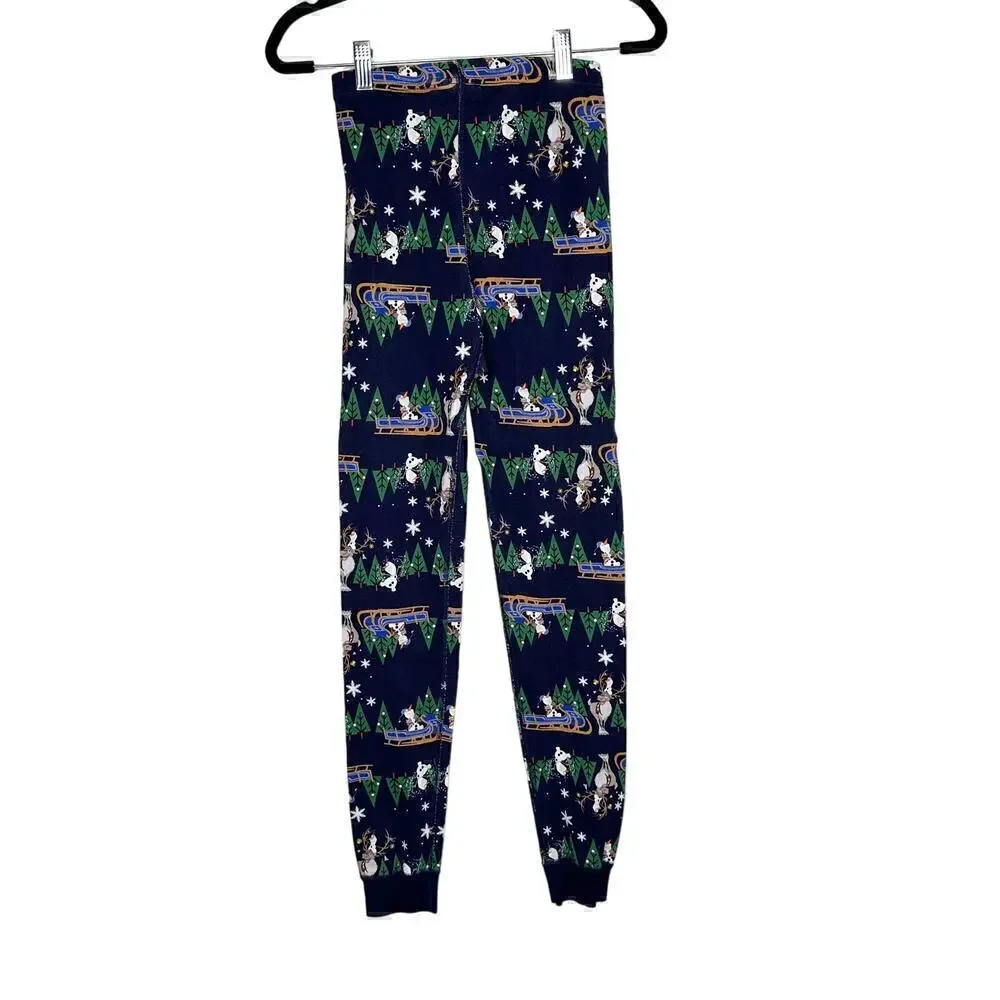 Hanna Andersson Disney Frozen Olaf Pajama Set Unisex Kids Size 12